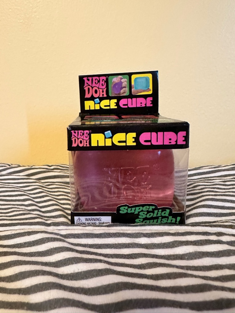Nice Cube Super Solid Squish - Pink- New & Sealed